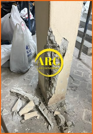 İstanbul'daki binalarda tehlike işareti olan kolon ve kiriş çatlakları